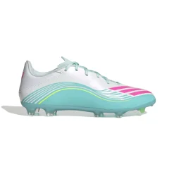 adidas F50 Messi League Gras / Kunstgras Voetbalschoenen (MG) Wit Turquoise Roze