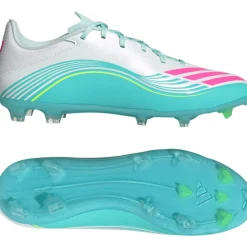 adidas F50 Messi League Gras / Kunstgras Voetbalschoenen (MG) Wit Turquoise Roze
