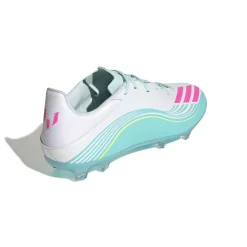 adidas F50 Messi League Gras / Kunstgras Voetbalschoenen (MG) Wit Turquoise Roze