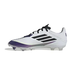 adidas F50 Messi League Gras / Kunstgras Voetbalschoenen (MG) Wit Paars Zwart