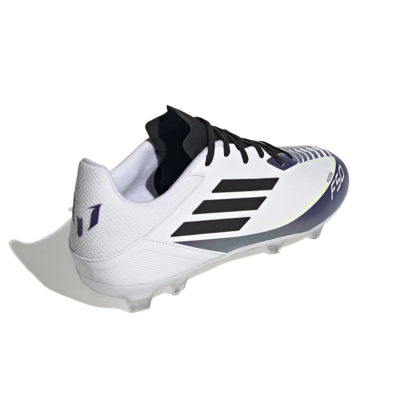 adidas F50 Messi League Gras / Kunstgras Voetbalschoenen (MG) Wit Paars Zwart