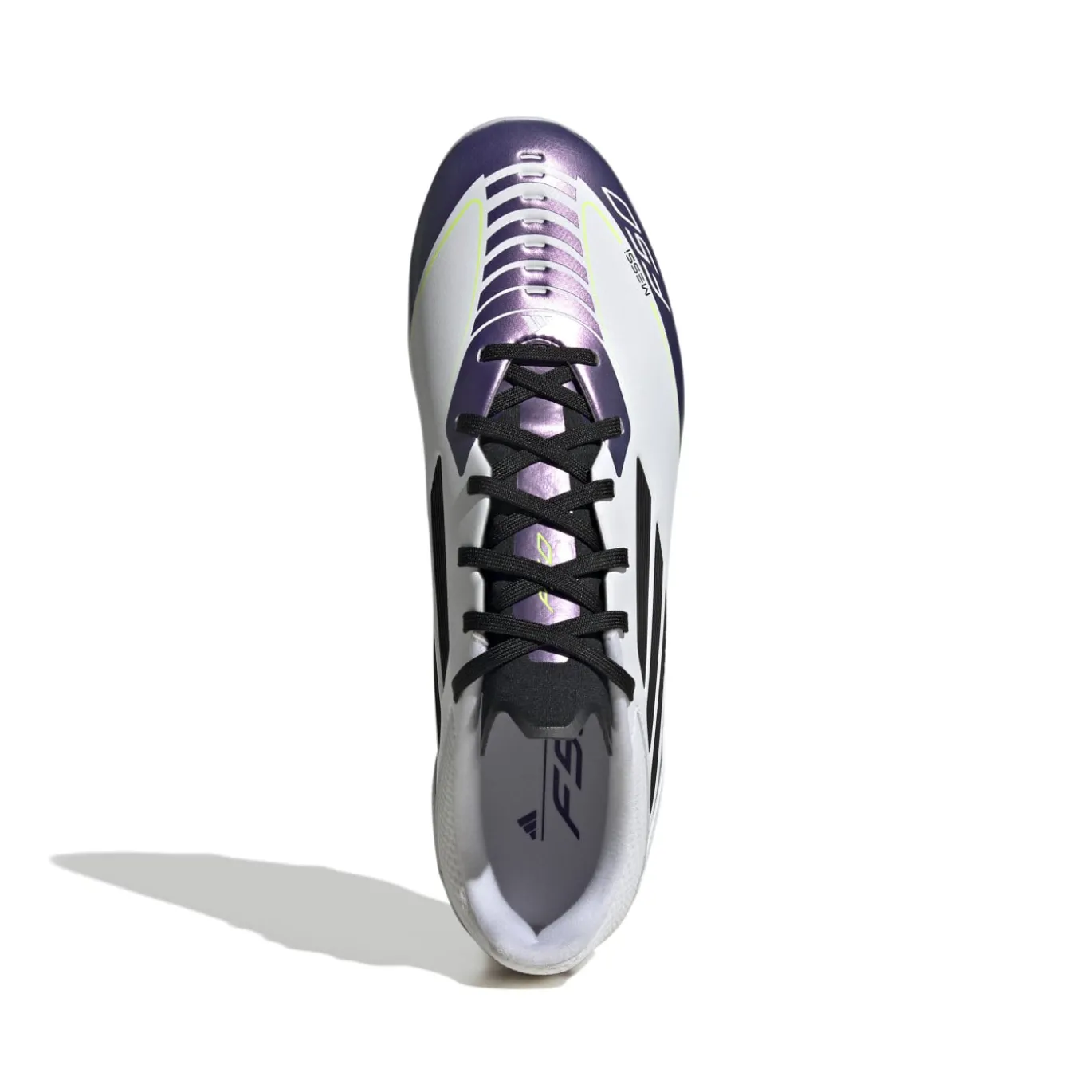 adidas F50 Messi League Gras / Kunstgras Voetbalschoenen (MG) Wit Paars Zwart