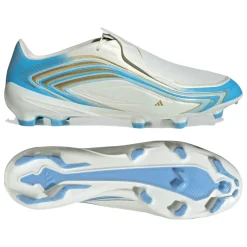 adidas F50 Messi League Gras Voetbalschoenen (FG) Wit Lichtblauw Goud