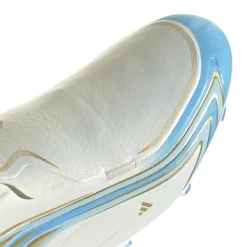 adidas F50 Messi League Gras Voetbalschoenen (FG) Wit Lichtblauw Goud
