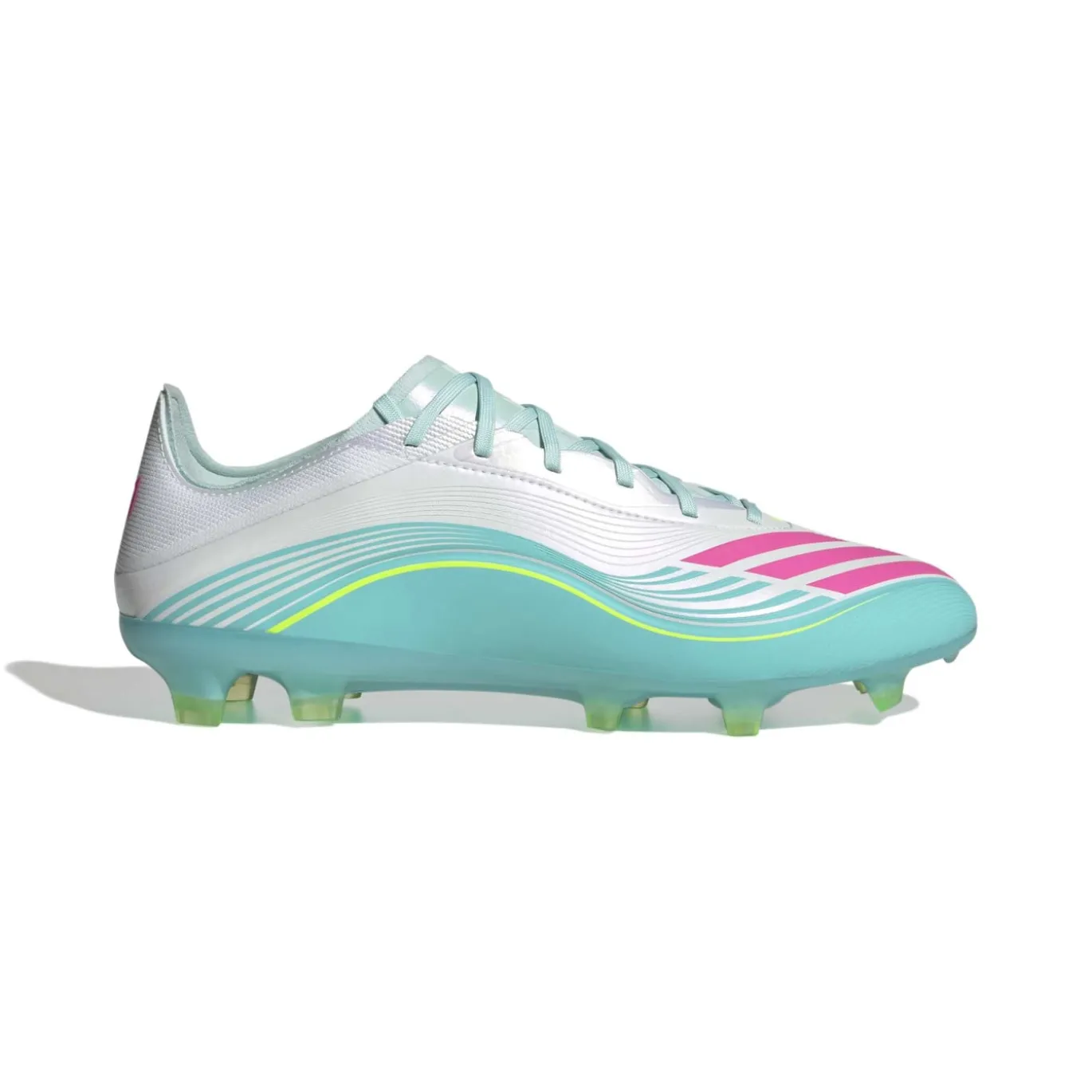 adidas F50 Messi Pro Gras Voetbalschoenen (FG) Wit Turquoise Roze