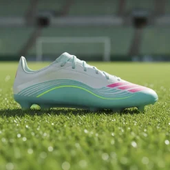 adidas F50 Messi Pro Gras Voetbalschoenen (FG) Wit Turquoise Roze