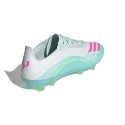 adidas F50 Messi Pro Gras Voetbalschoenen (FG) Wit Turquoise Roze