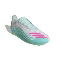 adidas F50 Messi Pro Gras Voetbalschoenen (FG) Wit Turquoise Roze