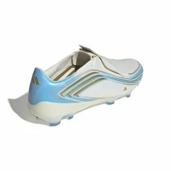 adidas F50 Messi Pro Gras Voetbalschoenen (FG) Wit Lichtblauw Goud