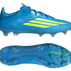 adidas F50 Pro Gras Voetbalschoenen (FG) Blauw Neongeel