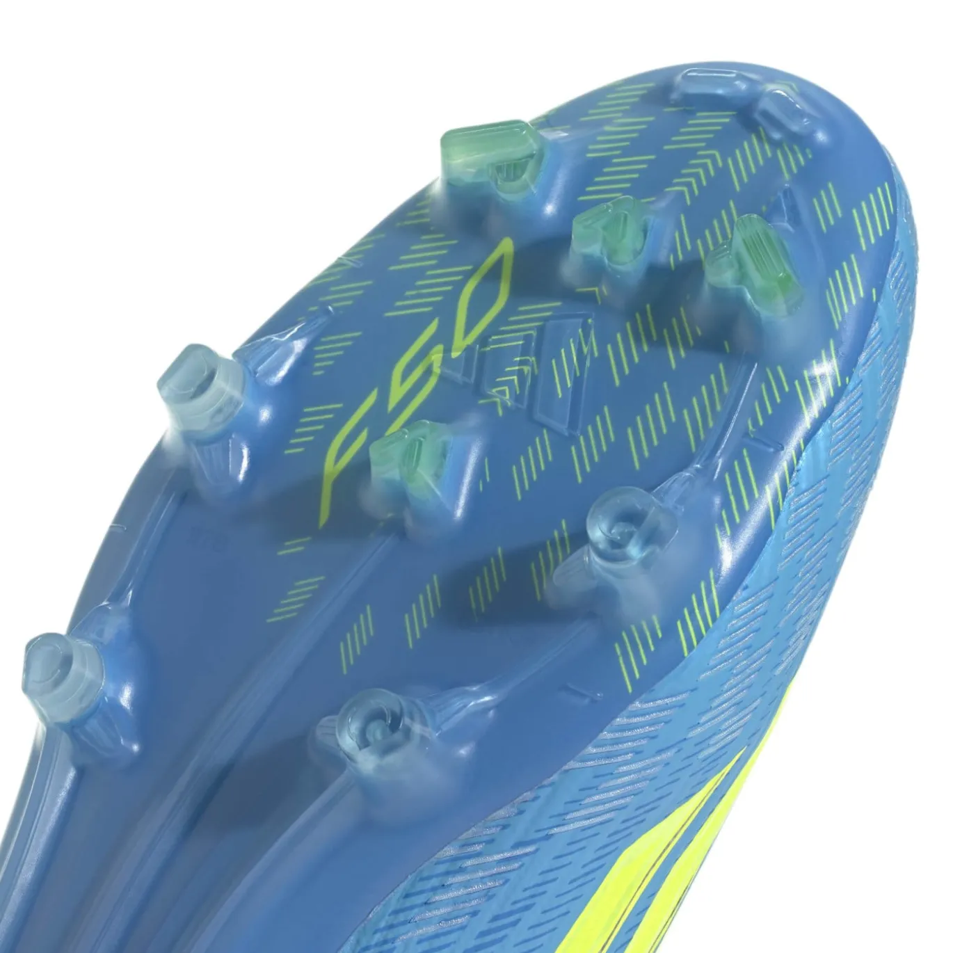 adidas F50 Pro Gras Voetbalschoenen (FG) Blauw Neongeel