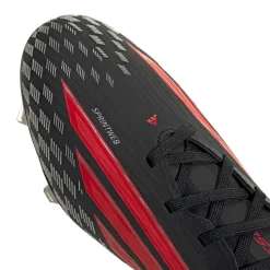adidas F50 Pro Gras Voetbalschoenen (FG) Zwart Rood Donkergrijs