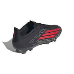 adidas F50 Pro Gras Voetbalschoenen (FG) Zwart Rood Donkergrijs