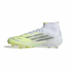 adidas F50 Sparkfusion Elite Gras / Kunstgras Voetbalschoenen (MG) Dames Wit Grijs Neongeel