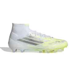 adidas F50 Sparkfusion Elite Gras / Kunstgras Voetbalschoenen (MG) Dames Wit Grijs Neongeel
