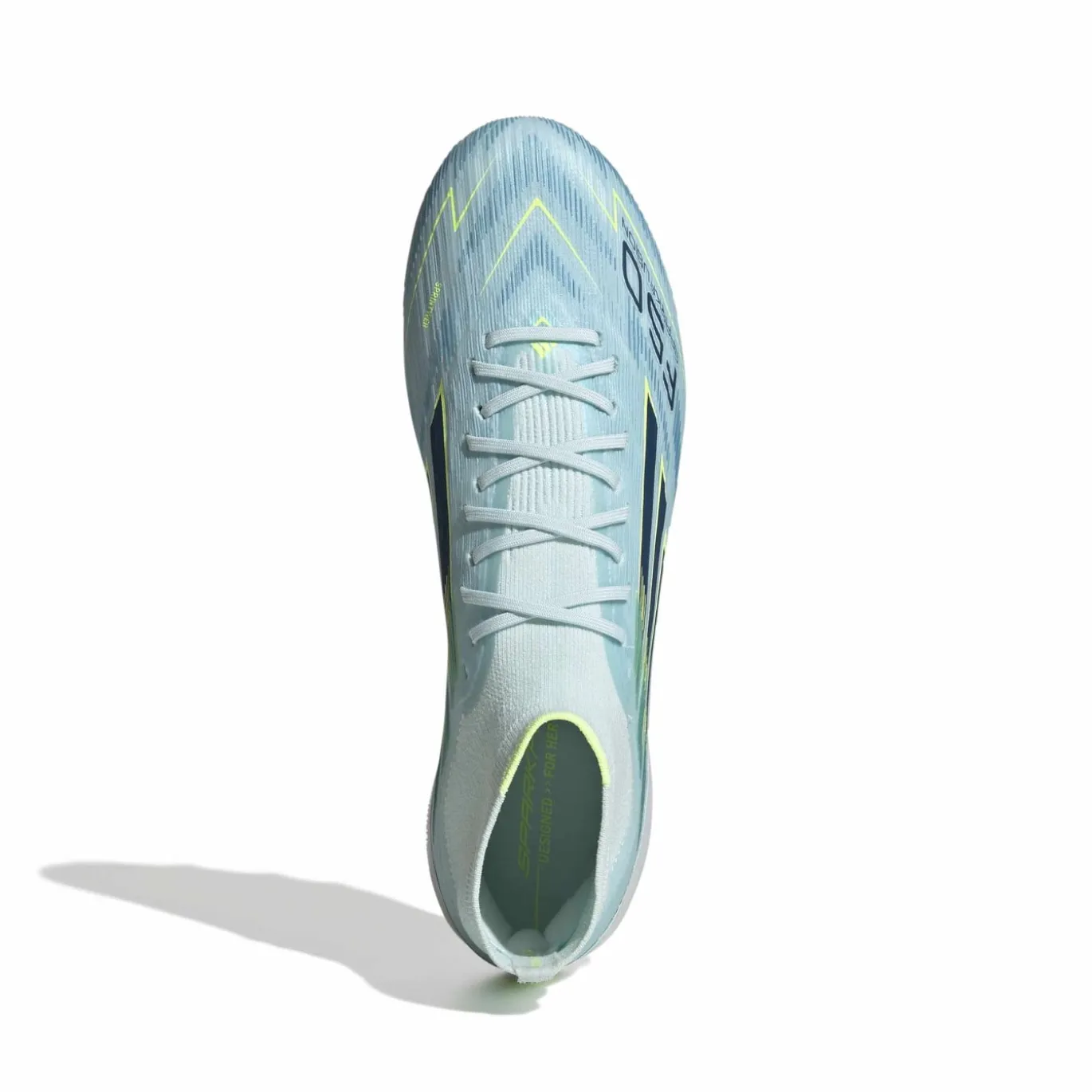 adidas F50 Sparkfusion Elite Gras / Kunstgras Voetbalschoenen (MG) Dames Lichtblauw Donkerblauw Neongeel