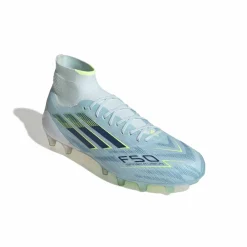 adidas F50 Sparkfusion Elite Gras / Kunstgras Voetbalschoenen (MG) Dames Lichtblauw Donkerblauw Neongeel