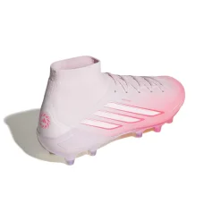 adidas F50 Sparkfusion Elite Mid Gras Voetbalschoenen (FG) Dames Roze Wit