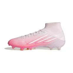 adidas F50 Sparkfusion Elite Mid Gras Voetbalschoenen (FG) Dames Roze Wit