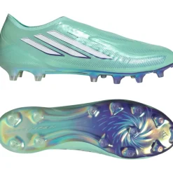 adidas F50 Sparkfusion Elite Veterloze Gras / Kunstgras Voetbalschoenen (MG) Dames Mintgroen Wit Blauw