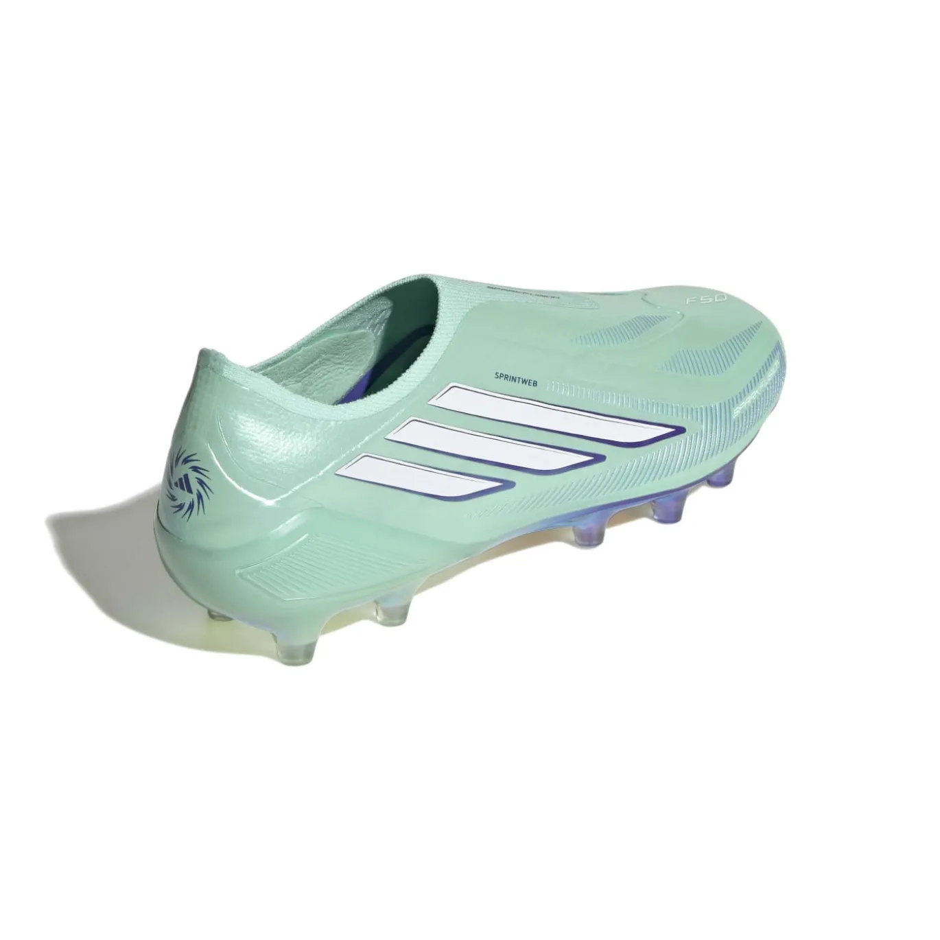 adidas F50 Sparkfusion Elite Veterloze Gras / Kunstgras Voetbalschoenen (MG) Dames Mintgroen Wit Blauw