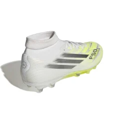 adidas F50 Sparkfusion League Gras / Kunstgras Voetbalschoenen (MG) Dames Wit Grijs Neongeel