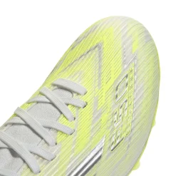 adidas F50 Sparkfusion League Gras / Kunstgras Voetbalschoenen (MG) Dames Wit Grijs Neongeel