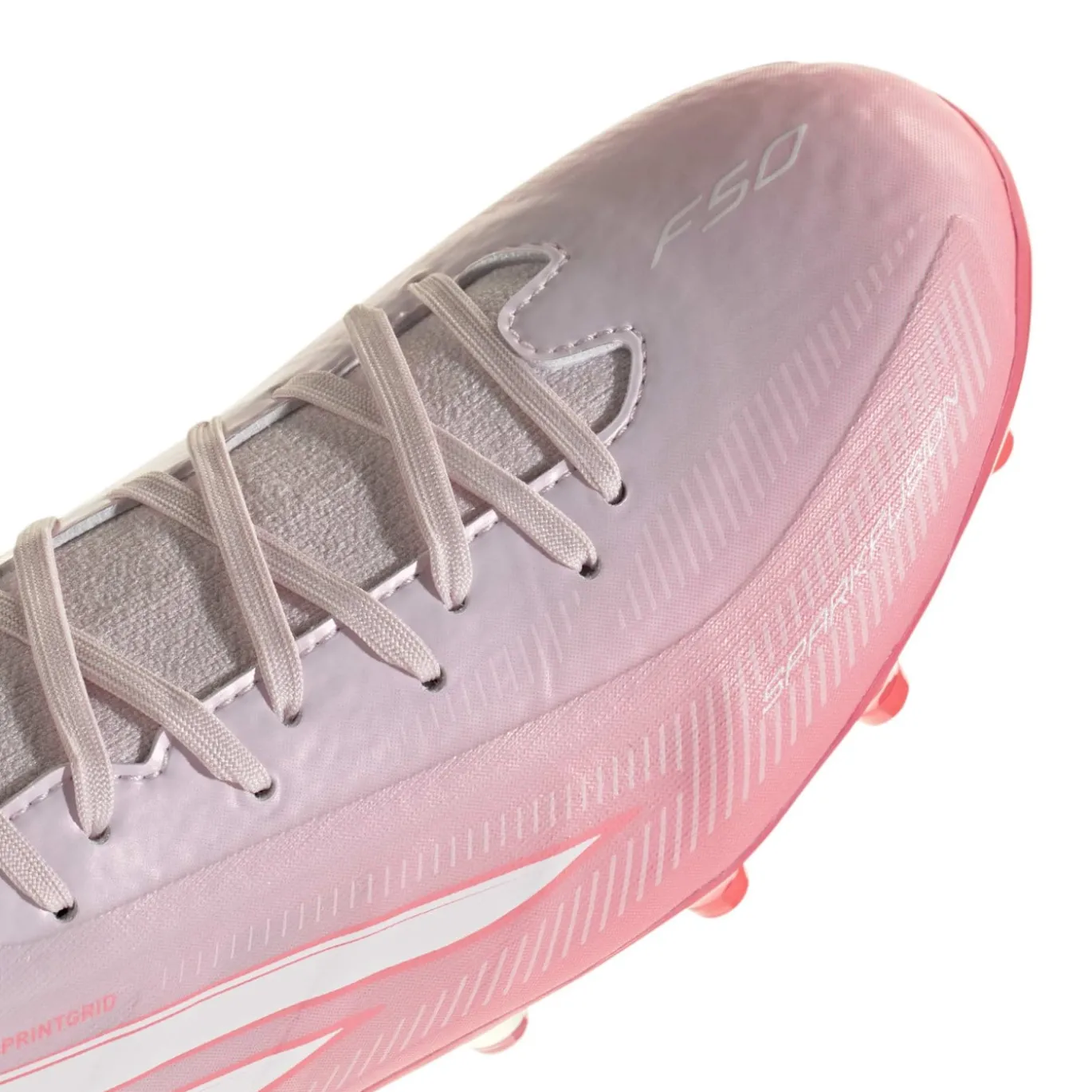 adidas F50 Sparkfusion League Gras / Kunstgras Voetbalschoenen (MG) Dames Roze Wit