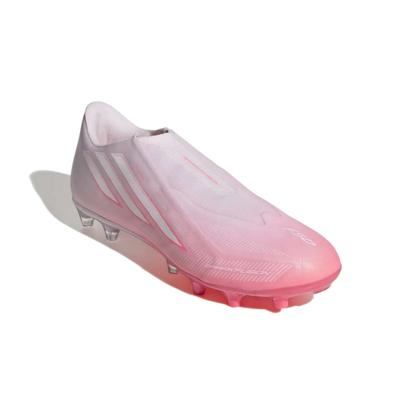 adidas F50 Sparkfusion League Veterloze Gras / Kunstgras Voetbalschoenen (MG) Dames Roze Wit