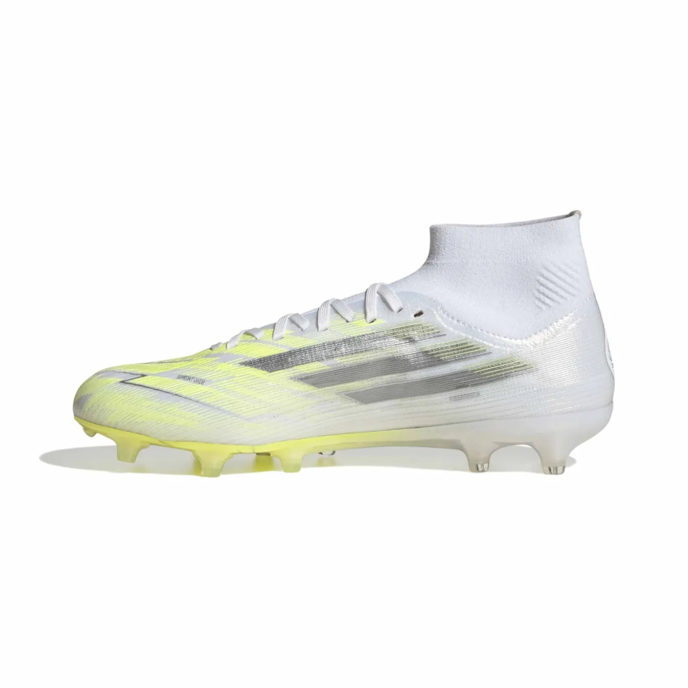 adidas F50 Sparkfusion Pro Gras / Kunstgras Voetbalschoenen (MG) Dames Wit Grijs Neongeel