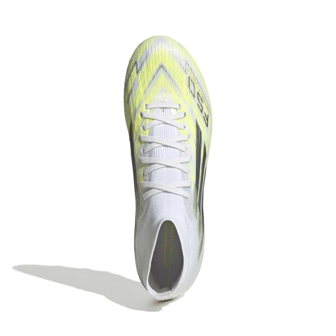 adidas F50 Sparkfusion Pro Gras / Kunstgras Voetbalschoenen (MG) Dames Wit Grijs Neongeel