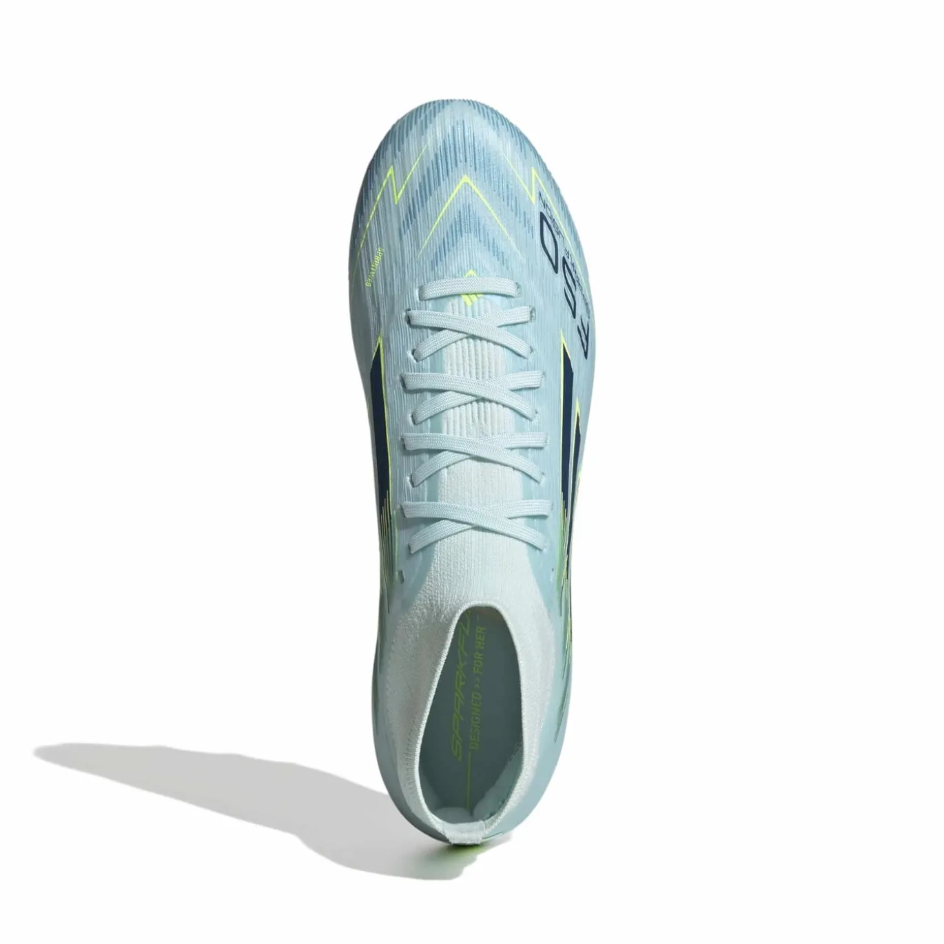 adidas F50 Sparkfusion Pro Gras / Kunstgras Voetbalschoenen (MG) Dames Lichtblauw Donkerblauw Neongeel