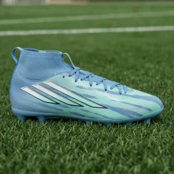 adidas F50 Sparkfusion Trinity League Gras / Kunstgras Voetbalschoenen (MG) Kids Blauw Felblauw Felroze