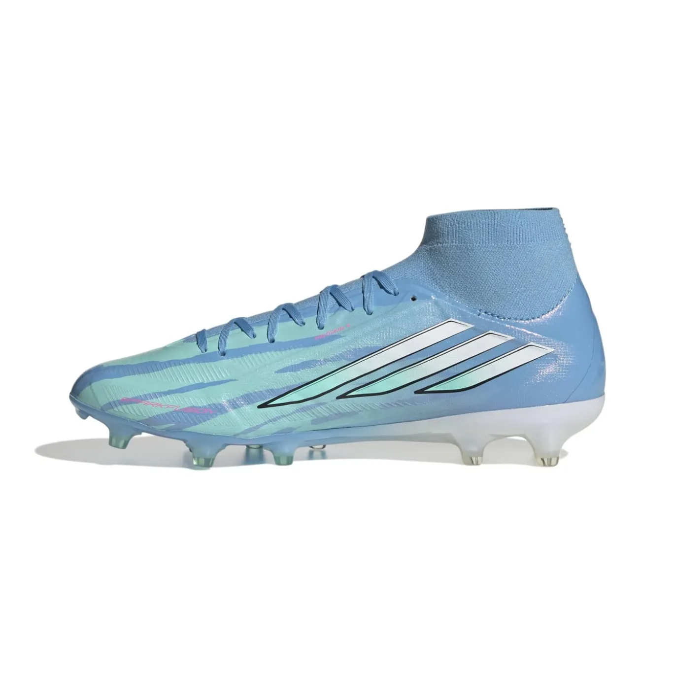 adidas F50 Sparkfusion Trinity Pro Gras / Kunstgras Voetbalschoenen (MG) Dames Blauw Felblauw Felroze