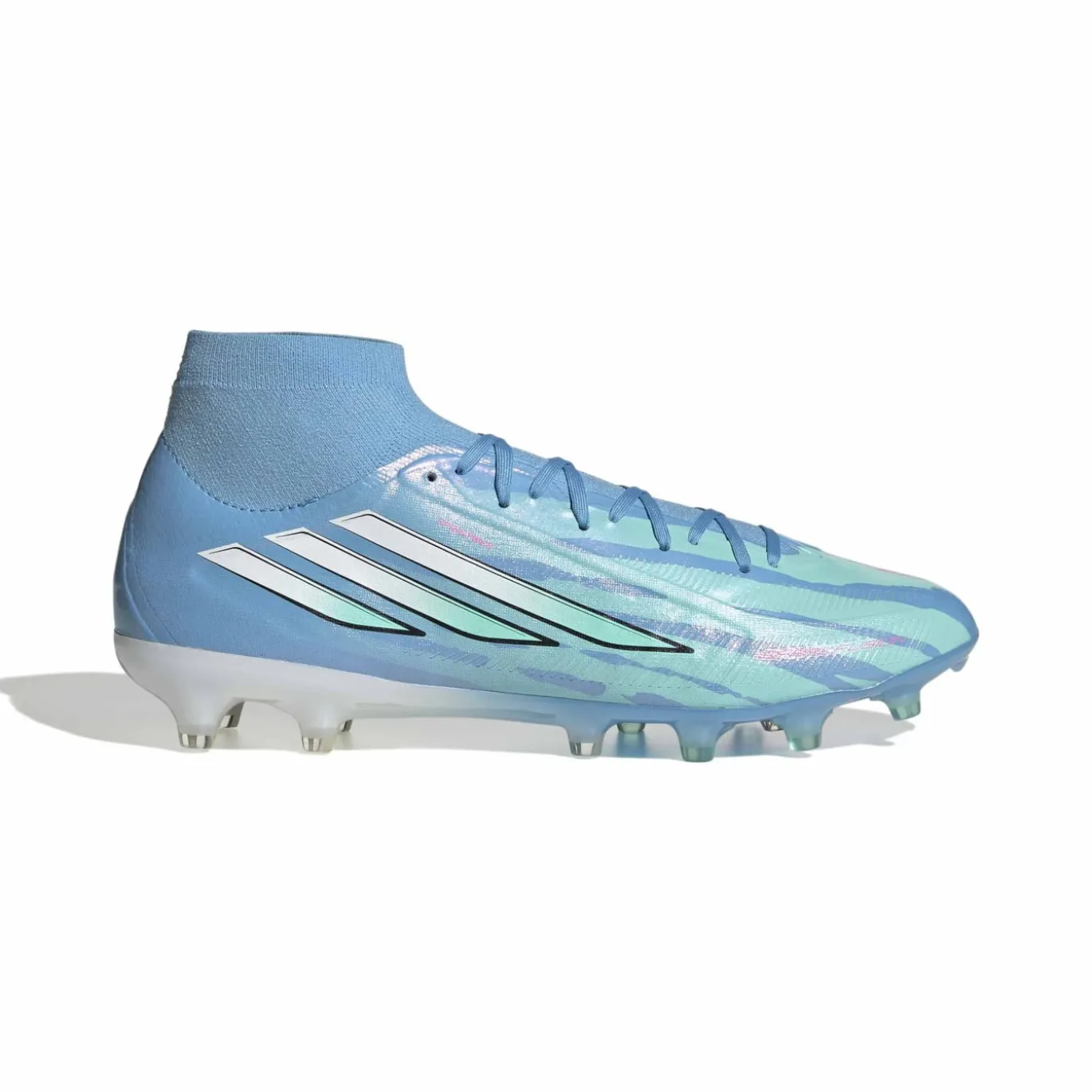 adidas F50 Sparkfusion Trinity Pro Gras / Kunstgras Voetbalschoenen (MG) Dames Blauw Felblauw Felroze