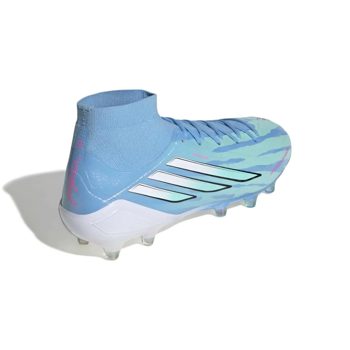 adidas F50 Sparkfusion Trinity Elite Gras / Kunstgras Voetbalschoenen (MG) Dames Blauw Felblauw Felroze
