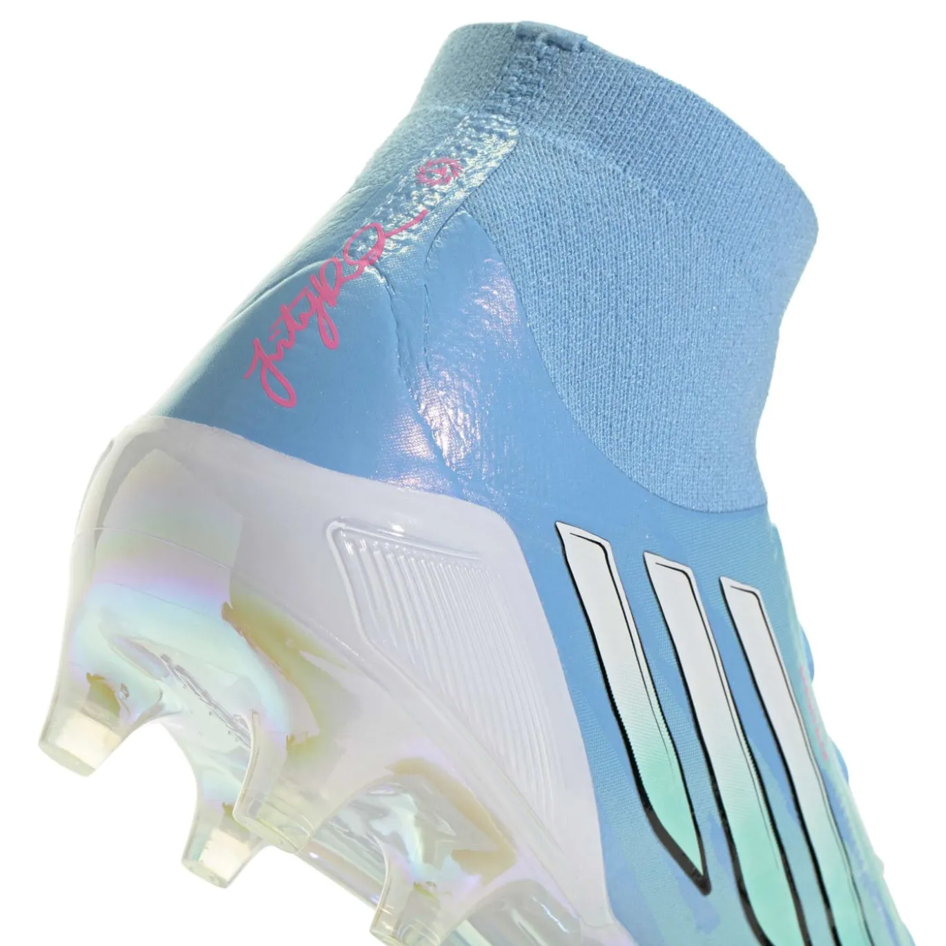 adidas F50 Sparkfusion Trinity Elite Gras / Kunstgras Voetbalschoenen (MG) Dames Blauw Felblauw Felroze