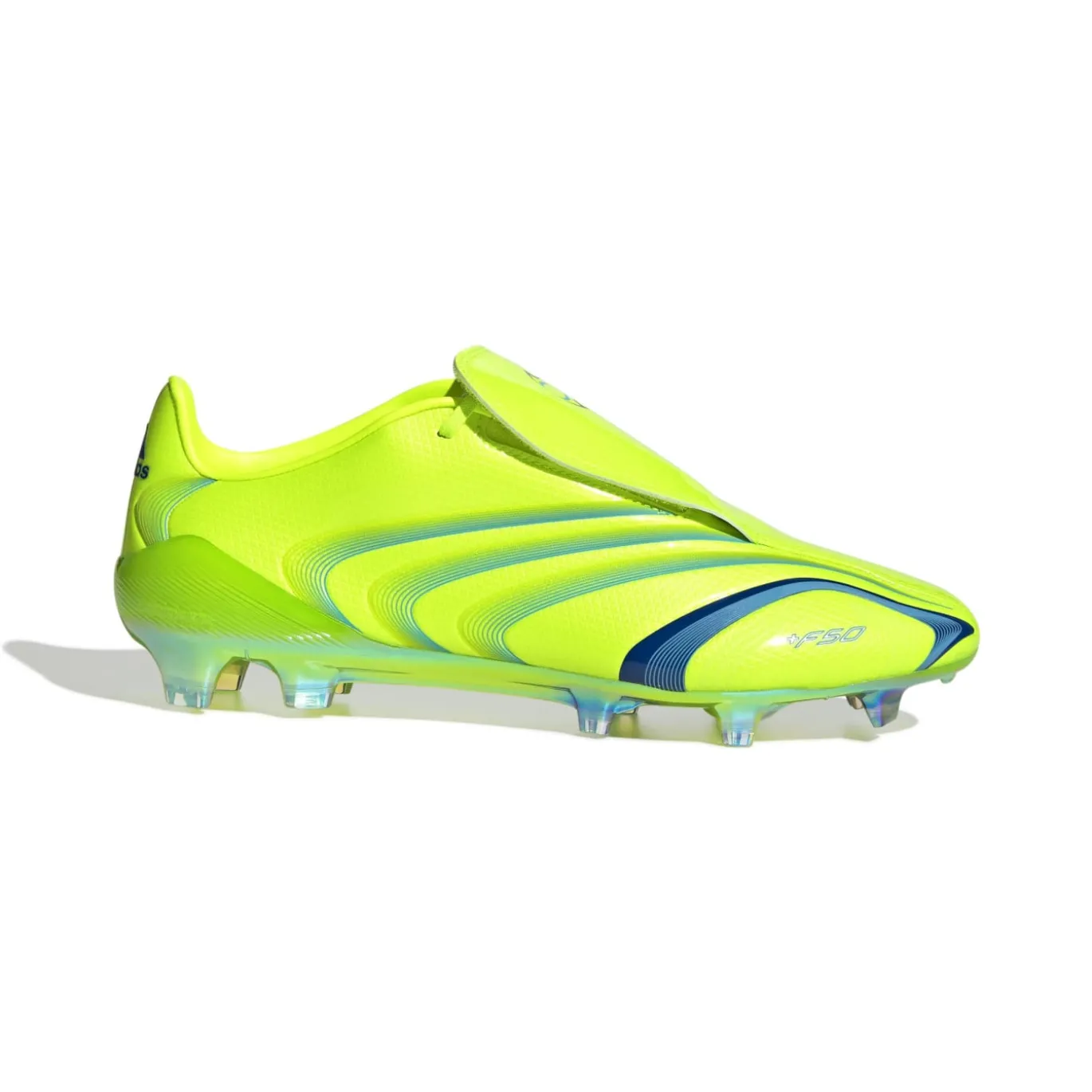 adidas F50 Tunit Elite Gras Voetbalschoenen (FG) Lucid Lemon Blauw