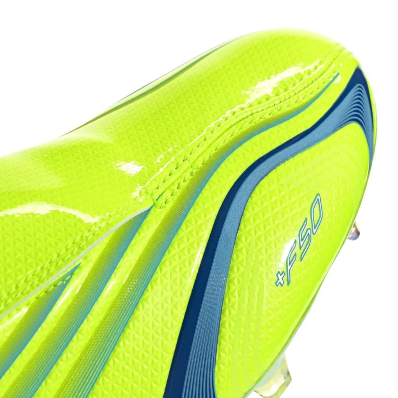 adidas F50 Tunit Elite Gras Voetbalschoenen (FG) Lucid Lemon Blauw