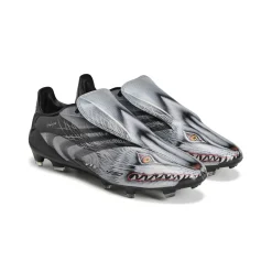 adidas F50 Tunit Y-3 Elite Gras Voetbalschoenen (FG) Zwart Zilvergrijs