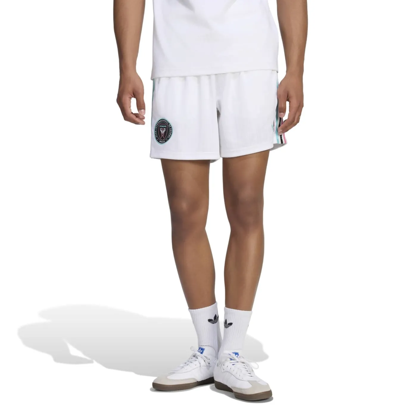 adidas Inter Miami CF Originals Trainingsbroekje Wit Zwart Lichtblauw Roze