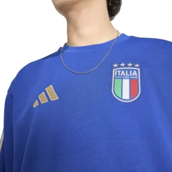 adidas Italië DNA Crew Trainingspak 2026-2028 Blauw Goud