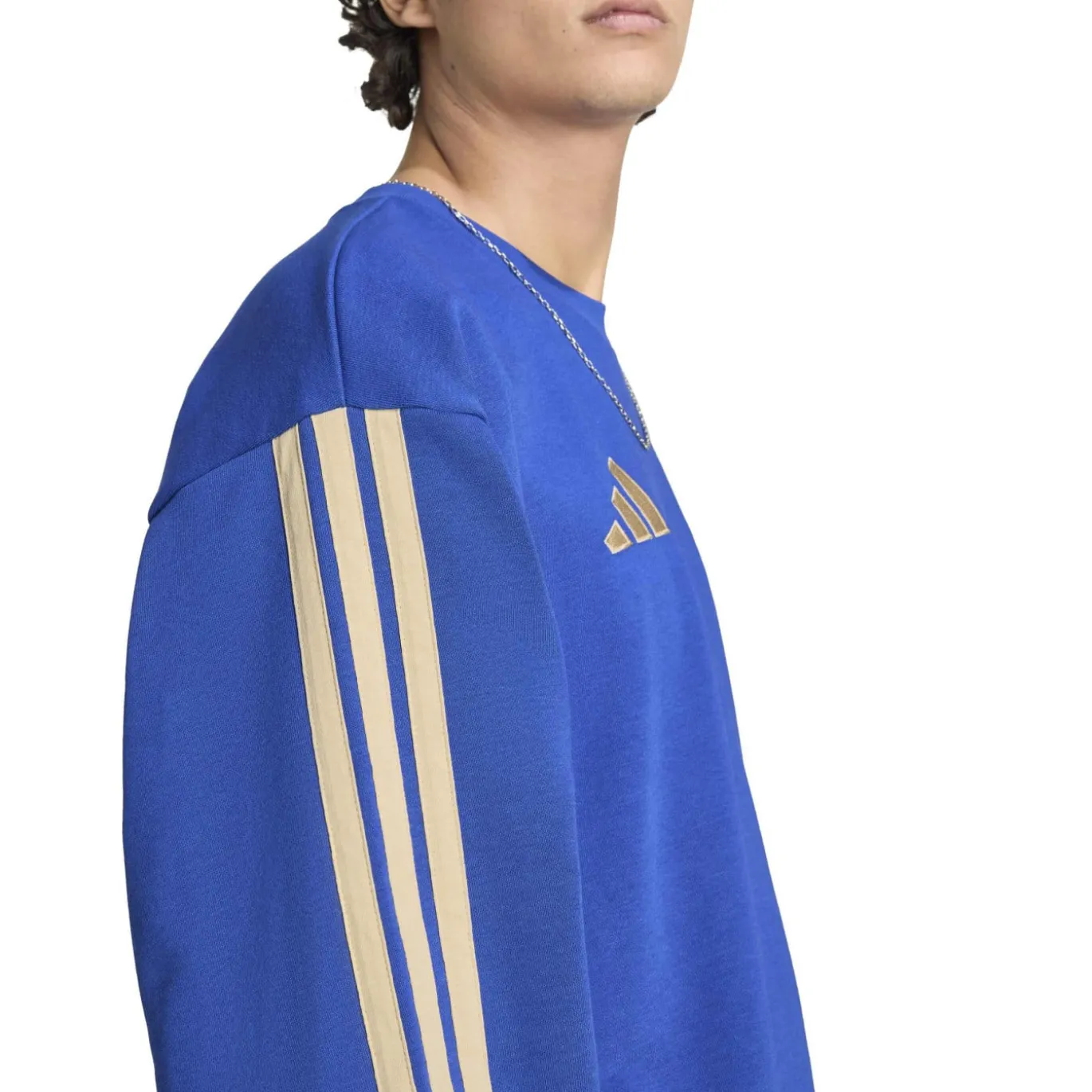 adidas Italië DNA Crew Trainingspak 2026-2028 Blauw Goud