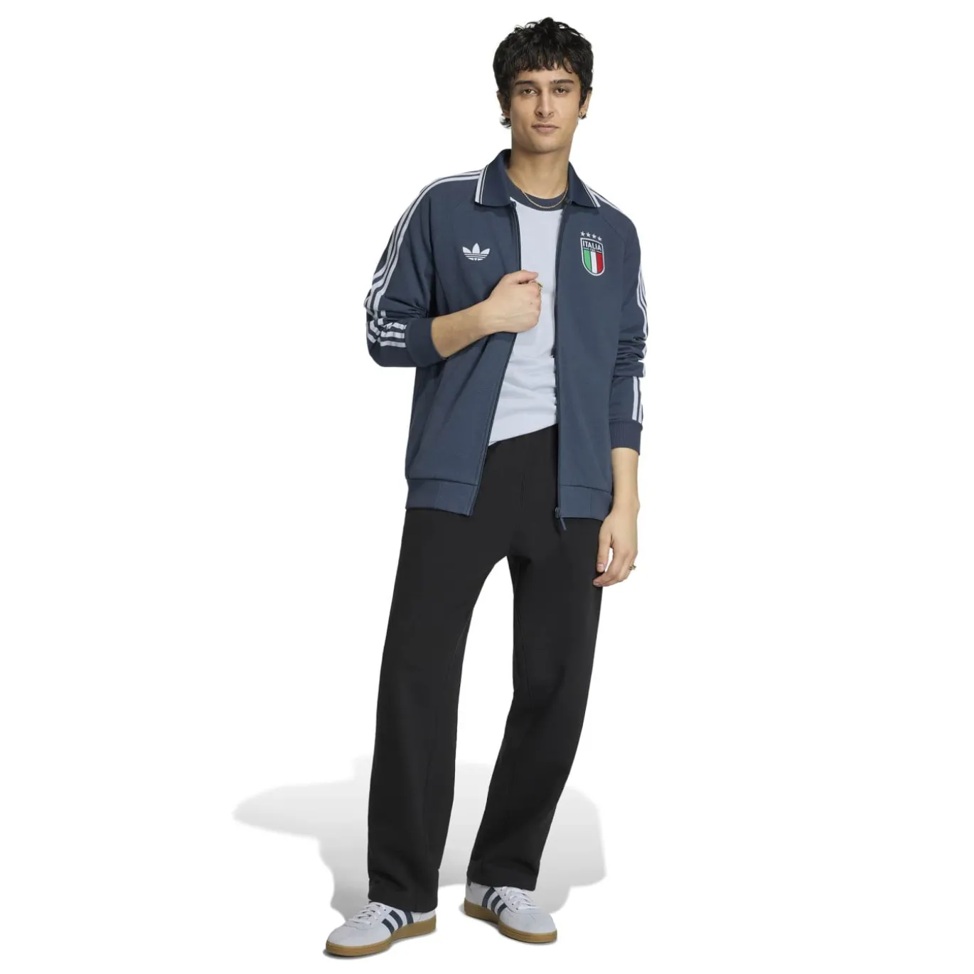 adidas Italië Originals Anthem Trainingsjack Donkerblauw Wit