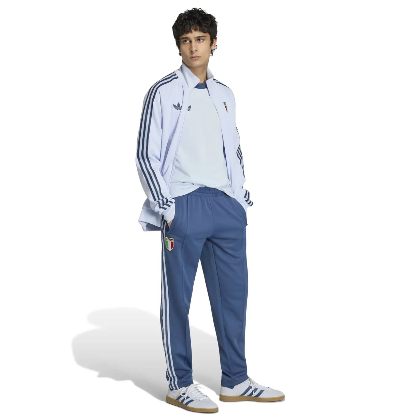 adidas Italië Originals Trainingsbroek Blauw Lichtblauw