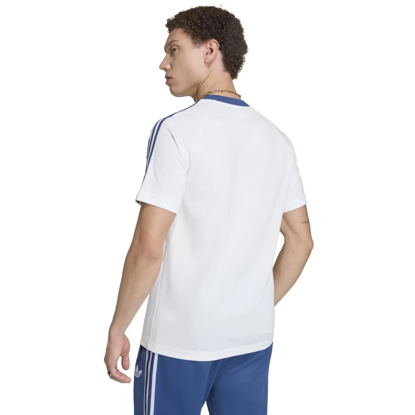 adidas Italië Originals T-Shirt Wit Blauw