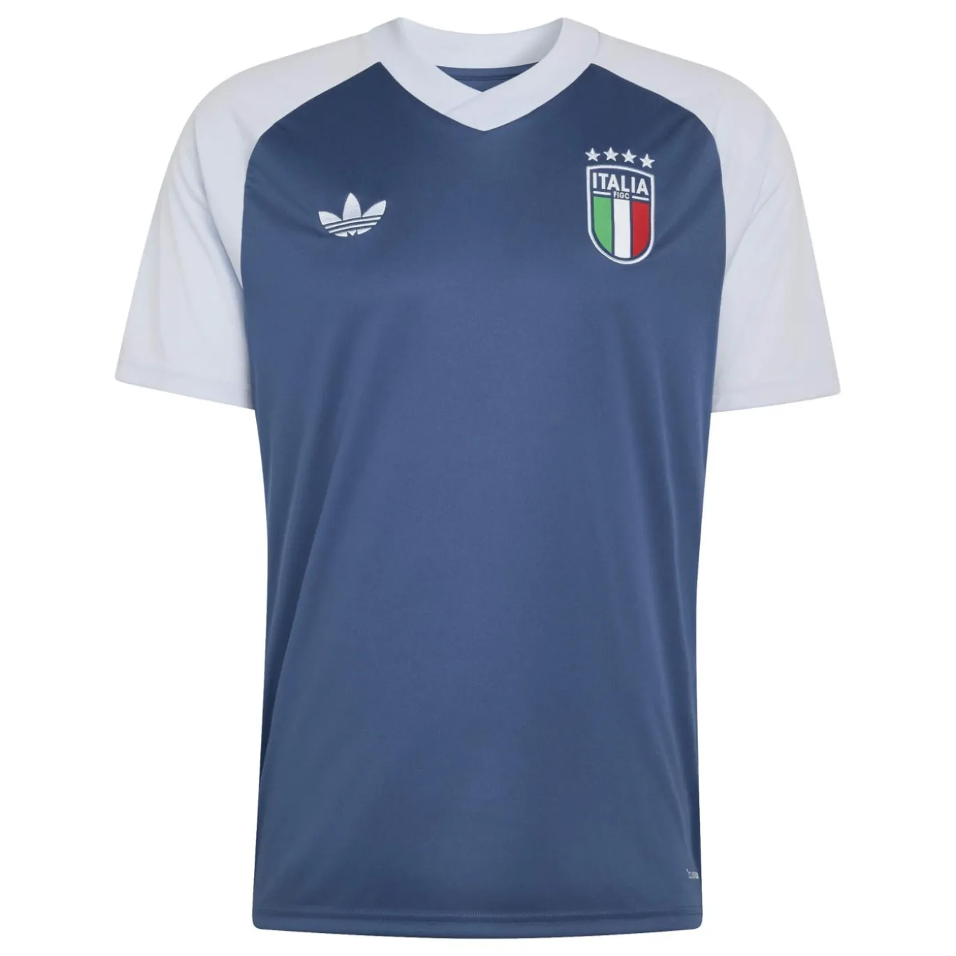adidas Italië Pre-Match Trainingsshirt 2026-2028 Blauw Wit