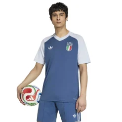 adidas Italië Pre-Match Trainingsshirt 2026-2028 Blauw Wit