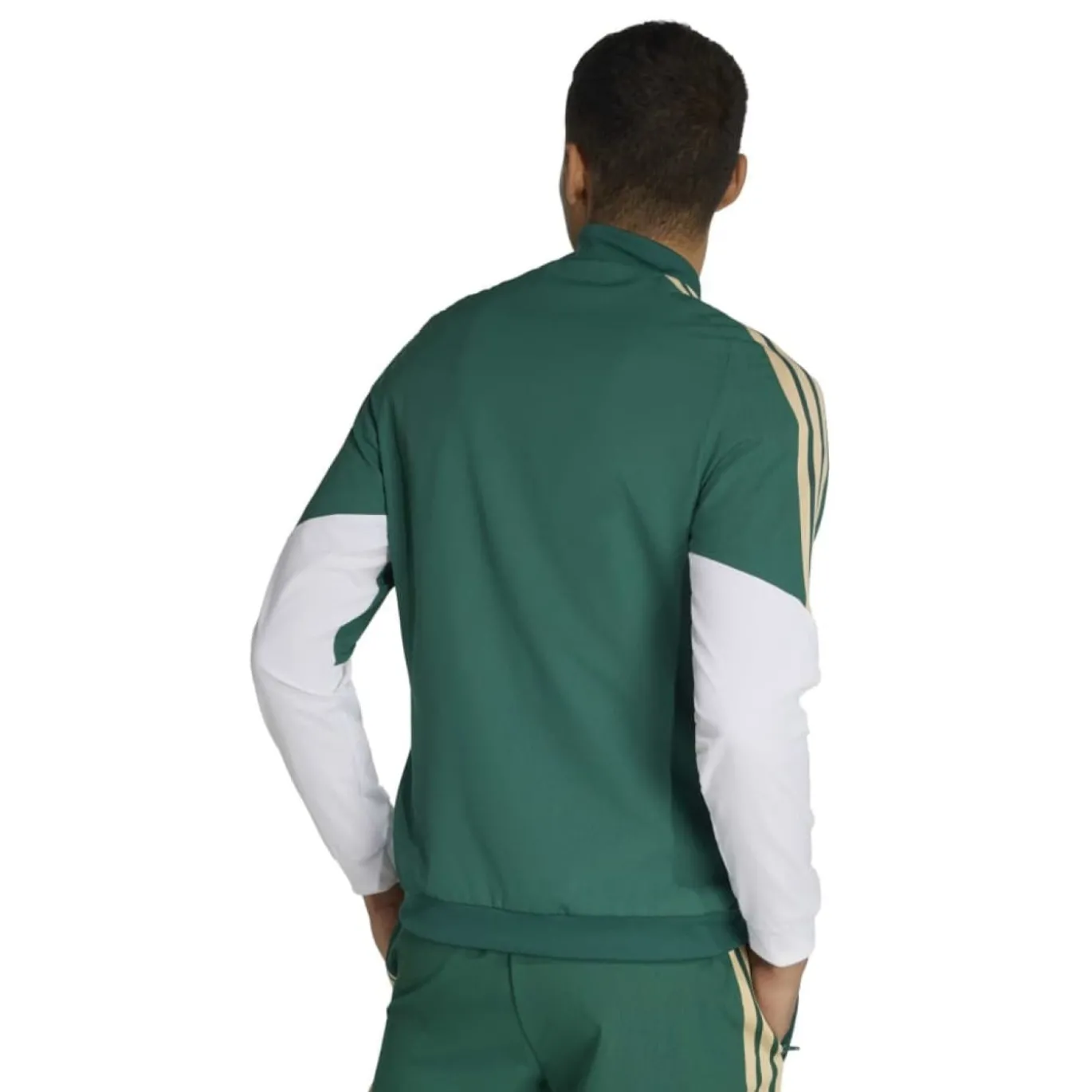 adidas Italië Presentatie Trainingsjack 2026-2028 Groen Wit Goud