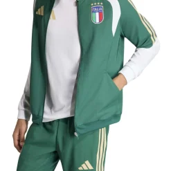 adidas Italië Presentatie Trainingsjack 2026-2028 Groen Wit Goud